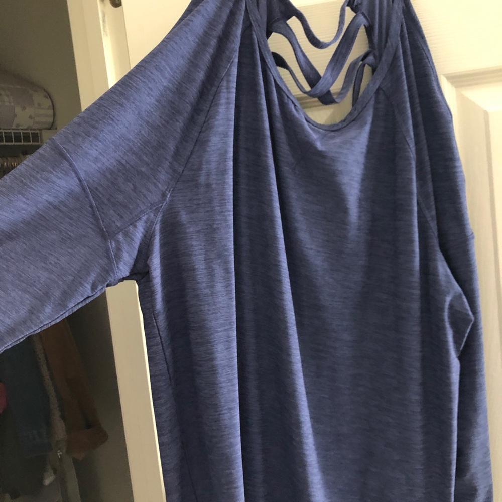 Purple Long Sleeve Workout Shirt